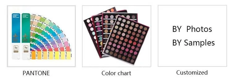 Private label glitter eyeshadow palette 9 colors paper packaging ES0531