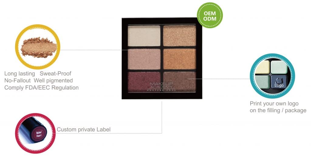 Private lable Makeup set 10 colors - CS0056
