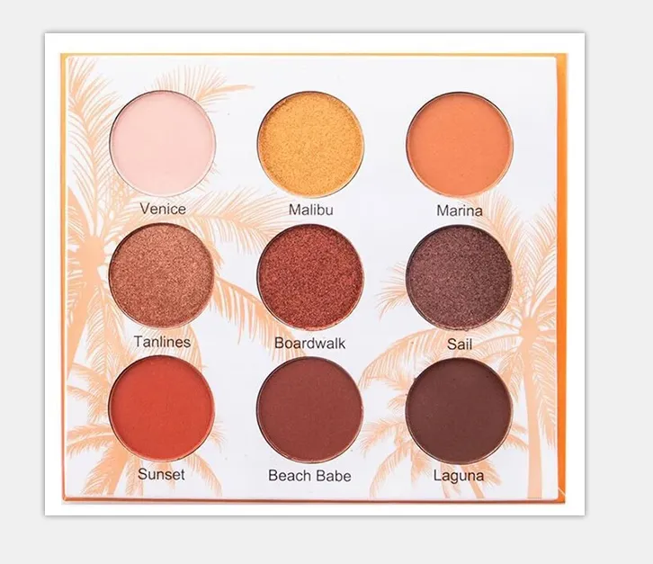 Custom eyeshadow palette with pictures and names 9 colors - ES0417