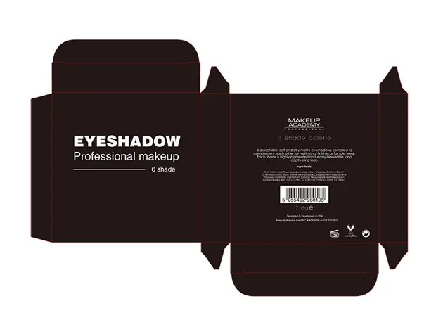 High Pigment 8 colors Eyeshadow Palette - Private Label Cosmetics - ES0483