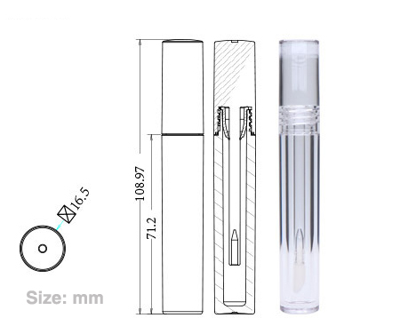 Private Label Clear Tube Lip Gloss - High-Quality LG0373
