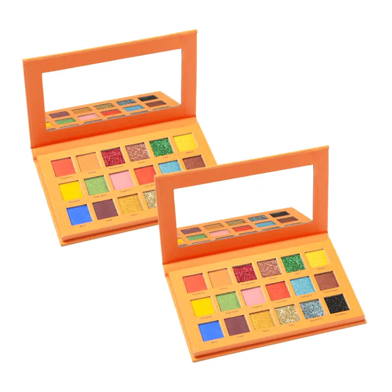 Custom eyeshadow palette with pictures and names 18 colors - ES0479