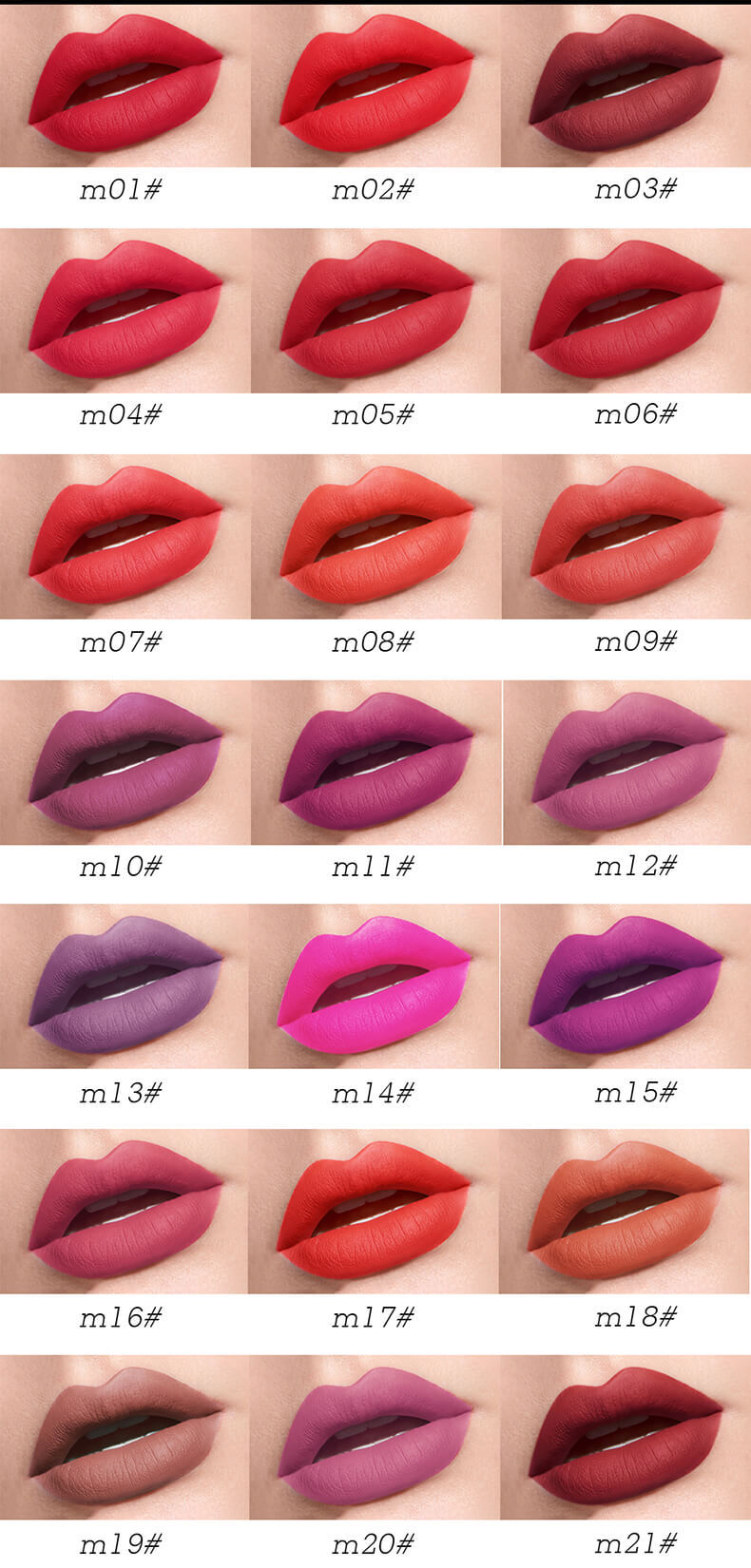 MATTE Private Label Waterproof Liquid Lipstick with 45 Colors - LG0416