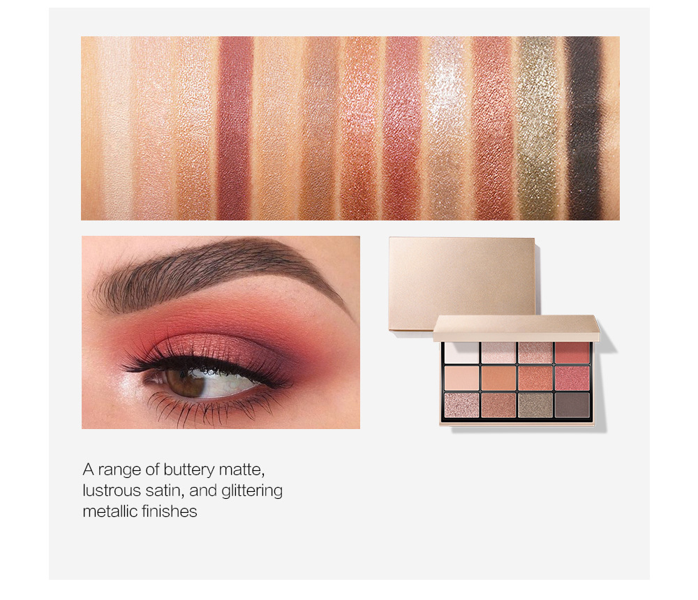 Custom eyeshadow palette with logo - 12 colors packaging | ES0629